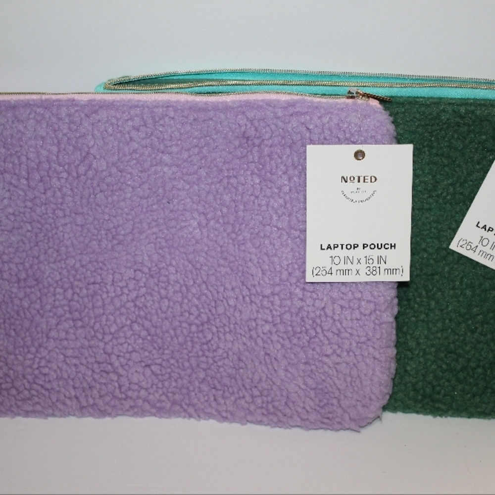 Purple and Green Laptop Pouch (Bundle)
